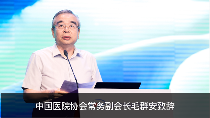 中國醫院協會常務副會長毛群安致辭